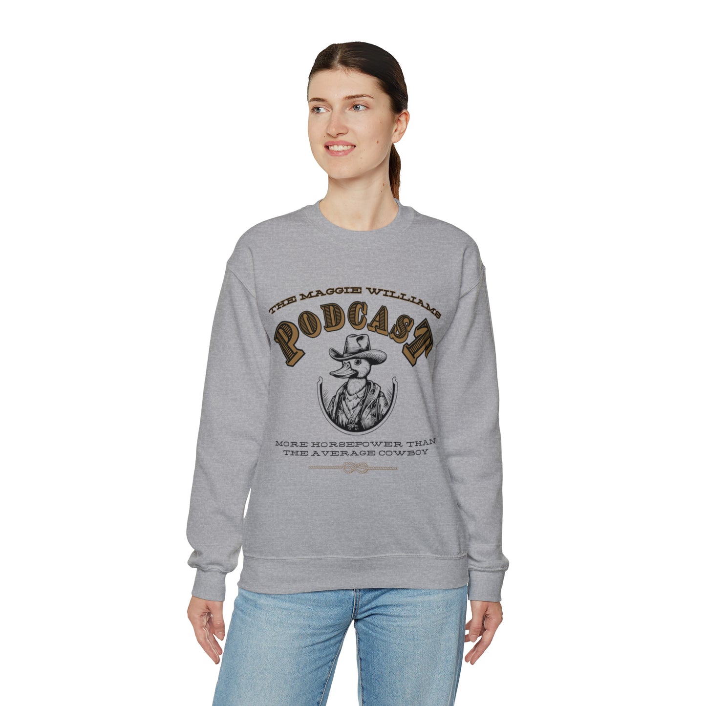 Heavy Blend Cowboy Crewneck