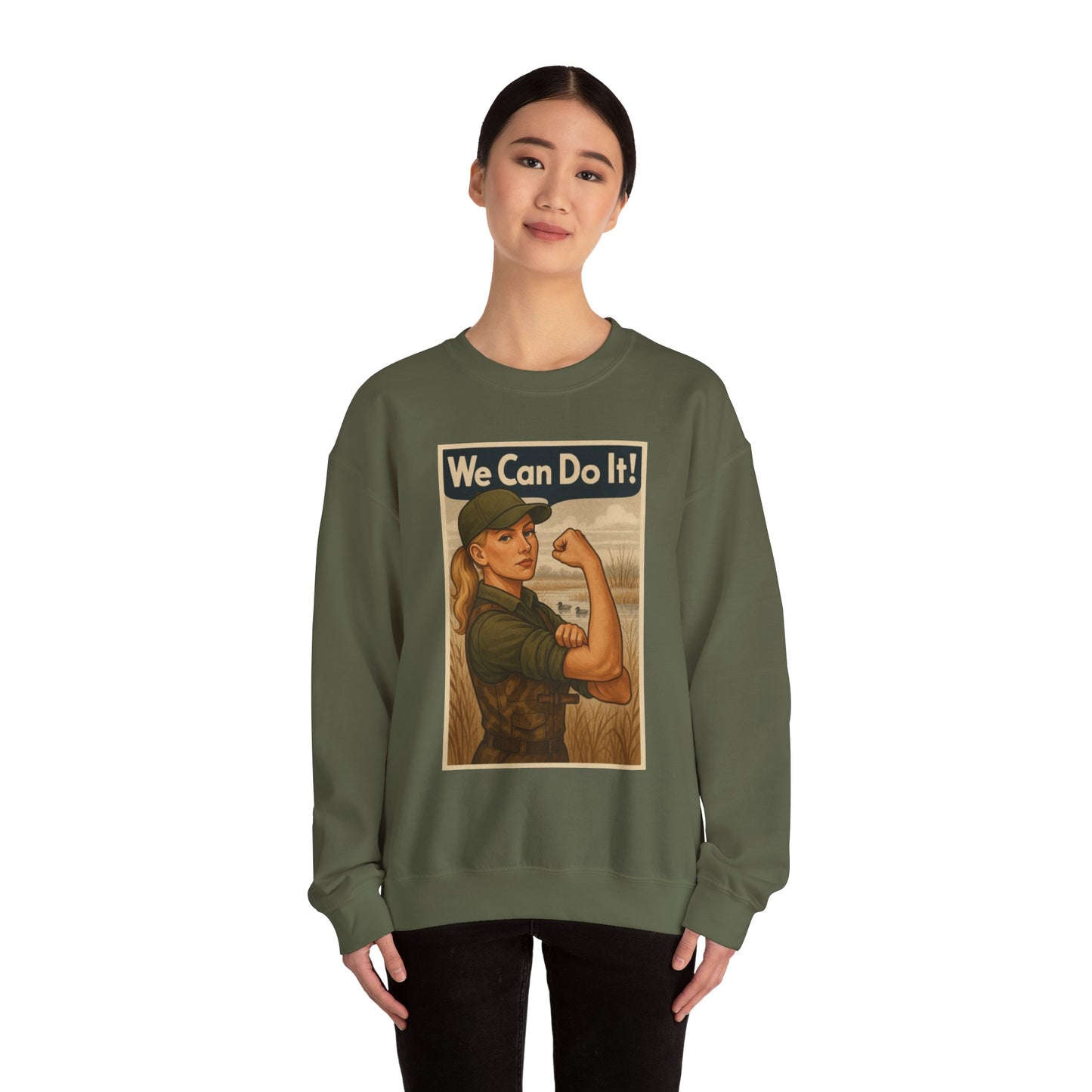 Maggie The Riveter Crewneck