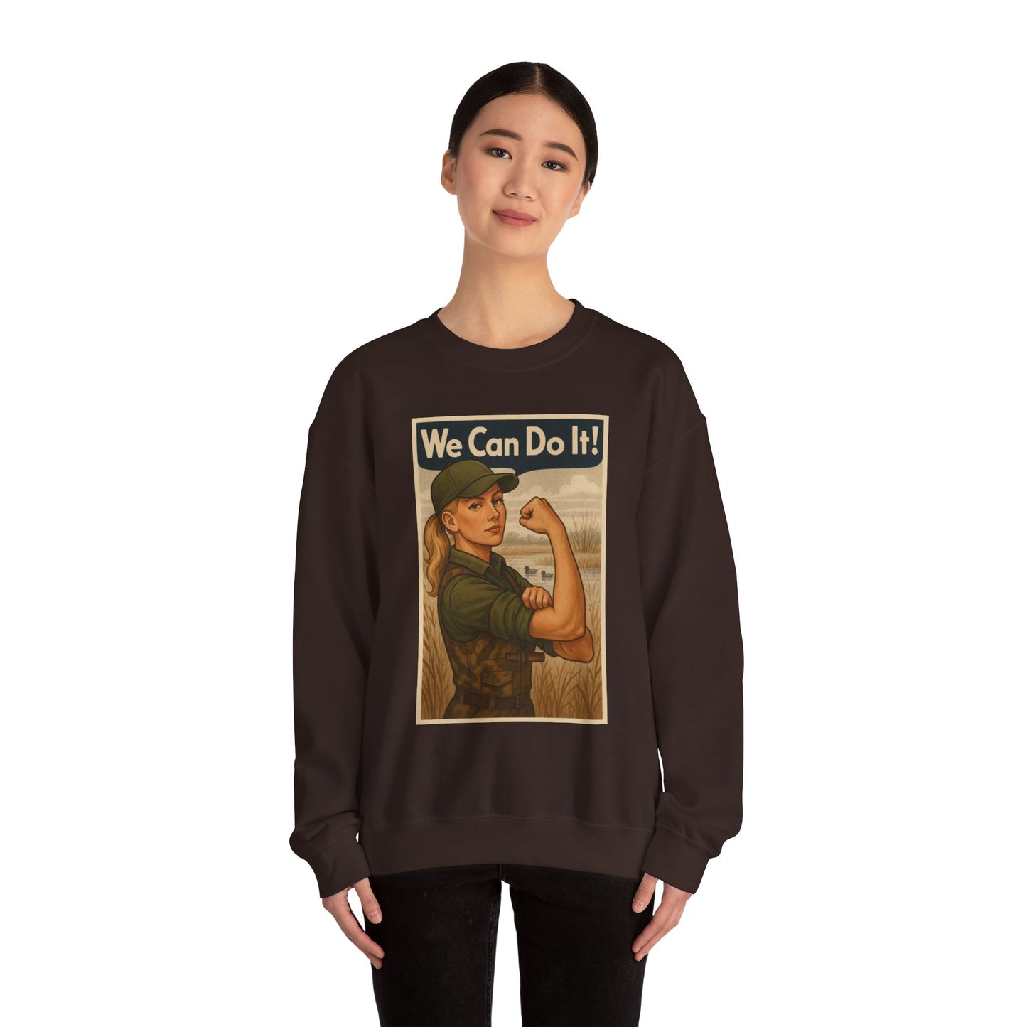 Maggie The Riveter Crewneck