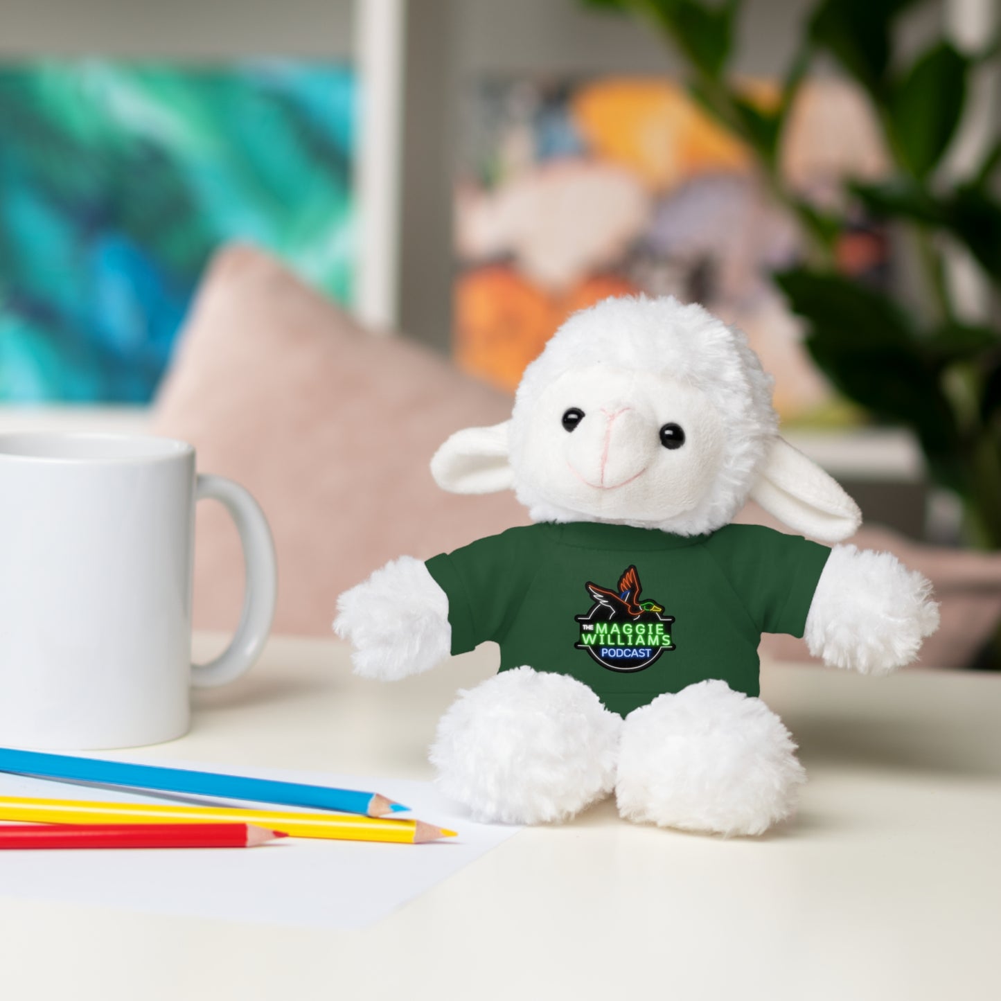 Kids Gift - Stuffed Animals in Podcast Tee