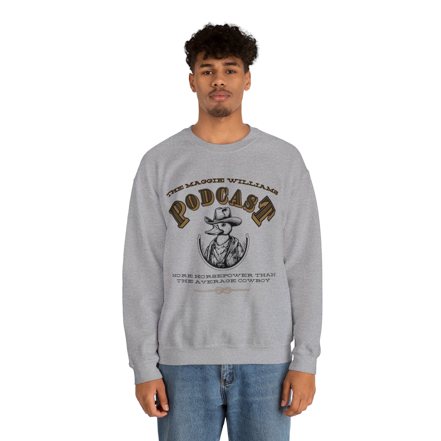Heavy Blend Cowboy Crewneck