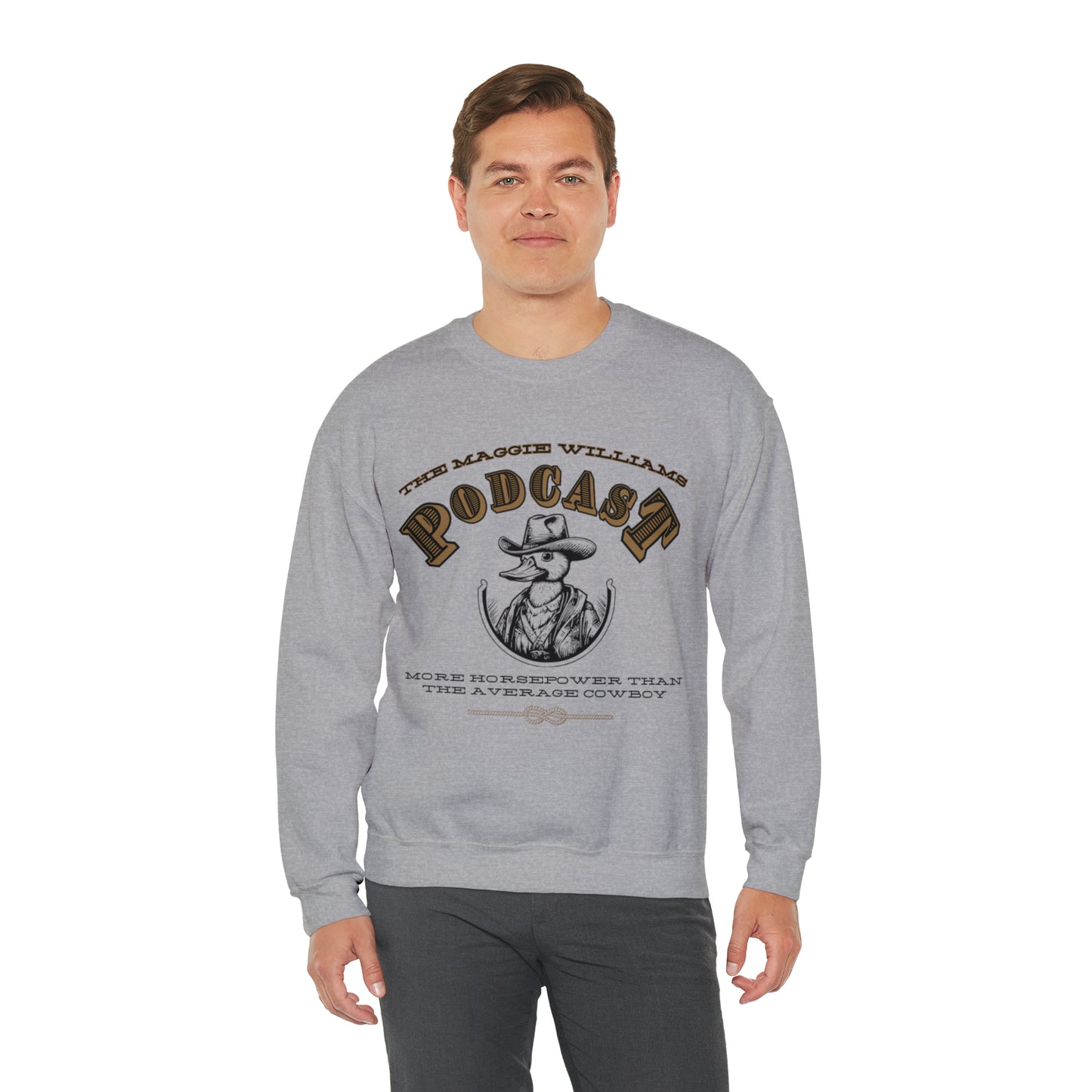 Heavy Blend Cowboy Crewneck