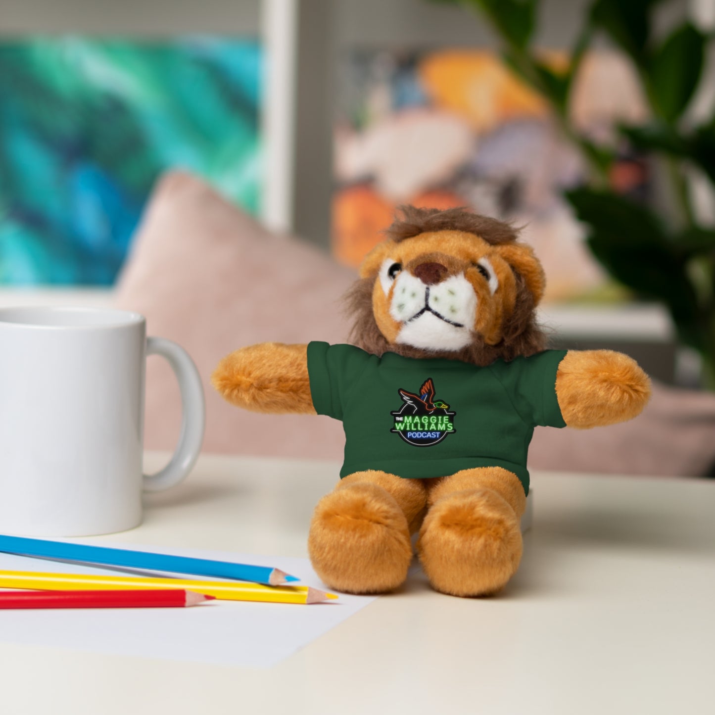 Kids Gift - Stuffed Animals in Podcast Tee