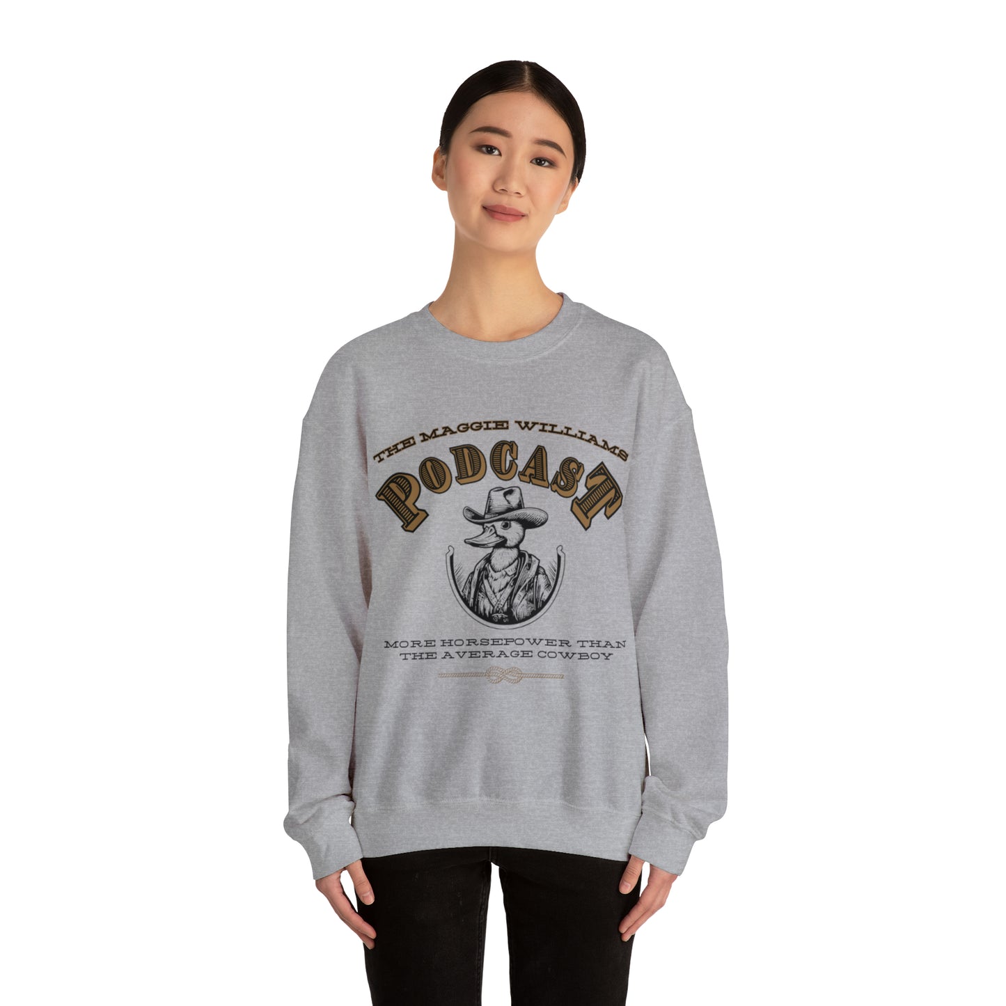 Heavy Blend Cowboy Crewneck
