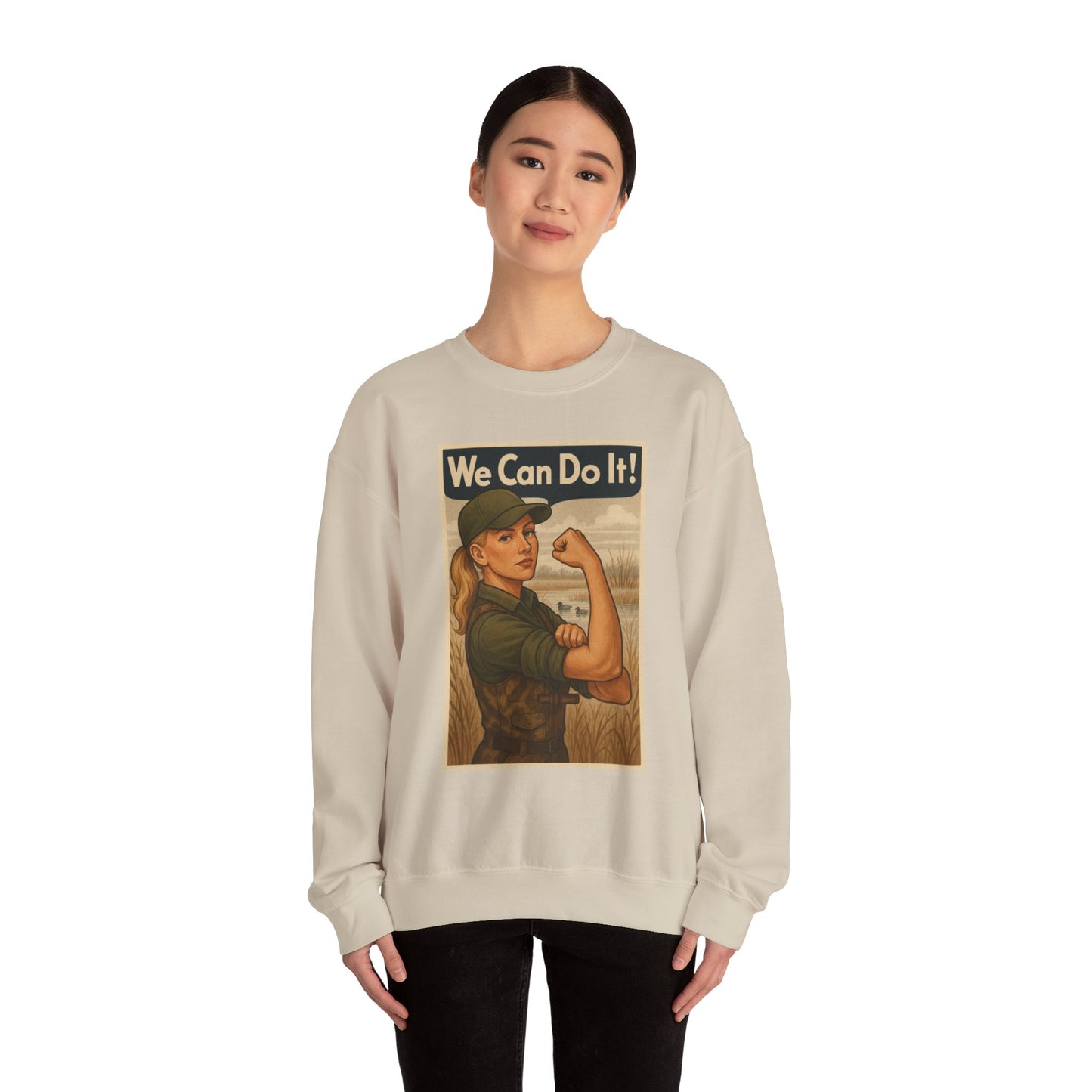 Maggie The Riveter Crewneck