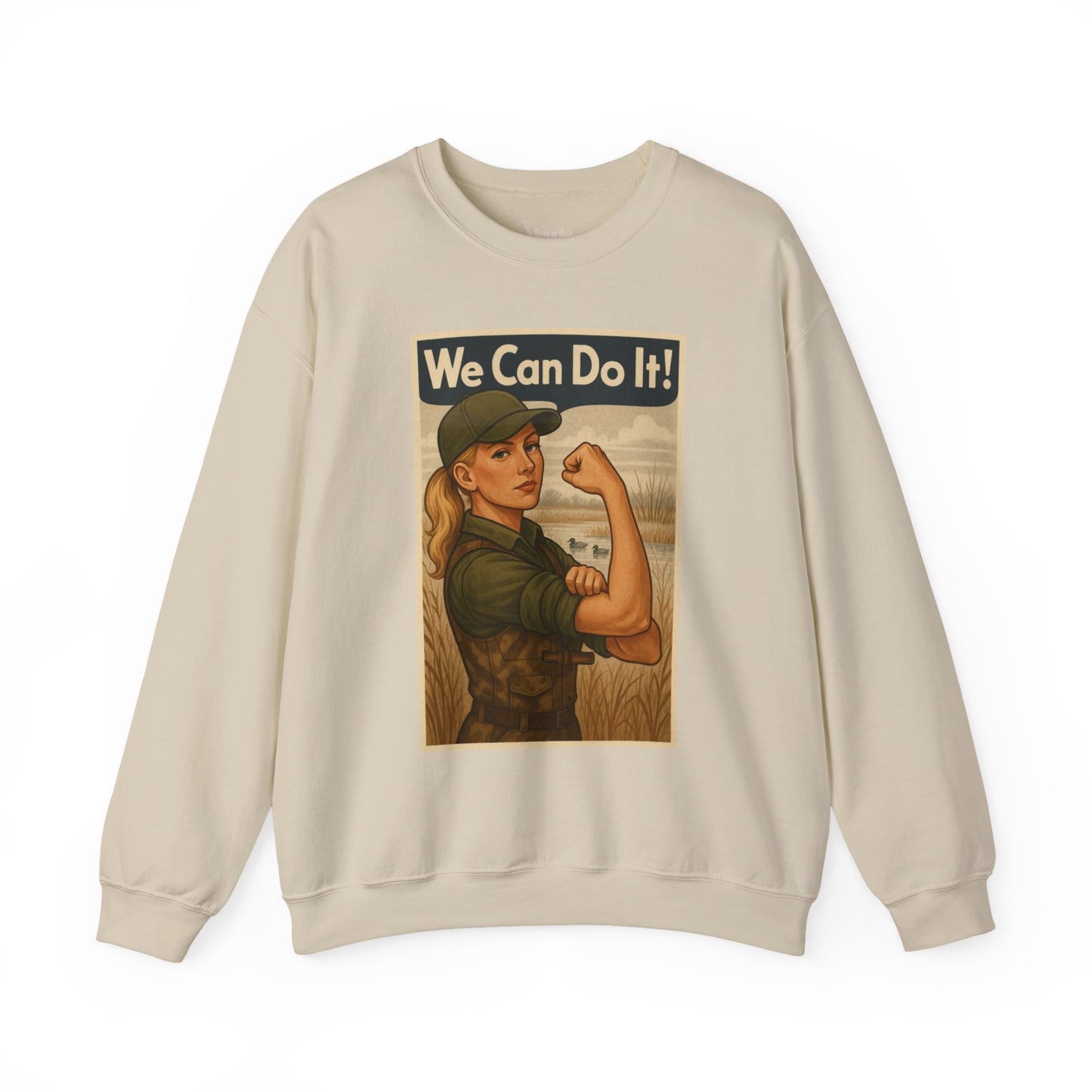 Maggie The Riveter Crewneck