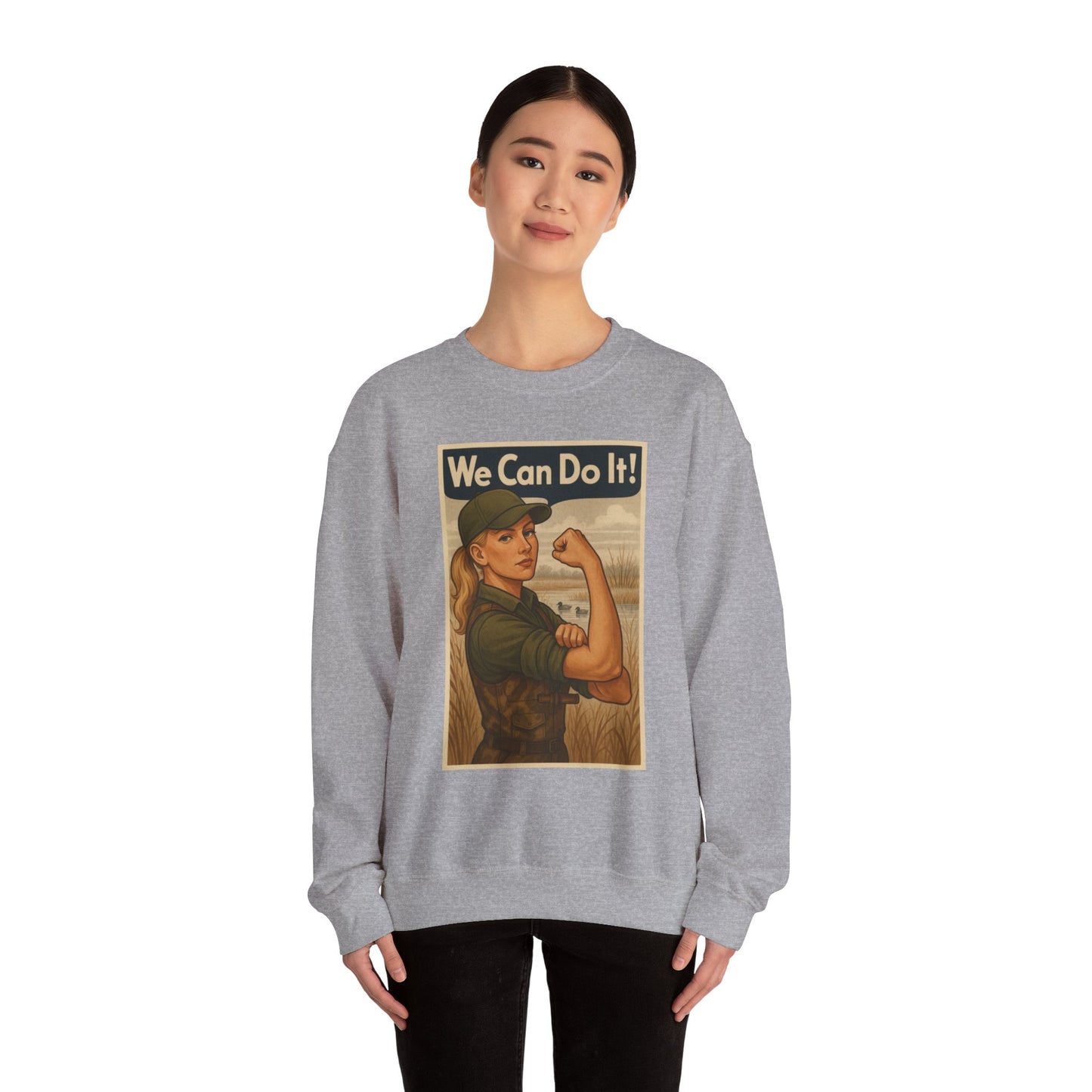 Maggie The Riveter Crewneck