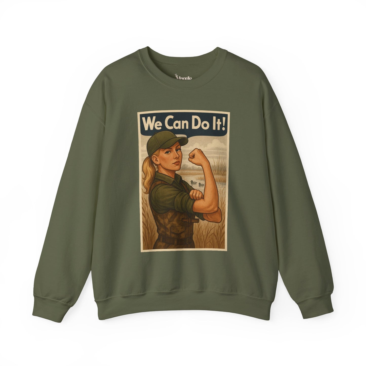 Maggie The Riveter Crewneck