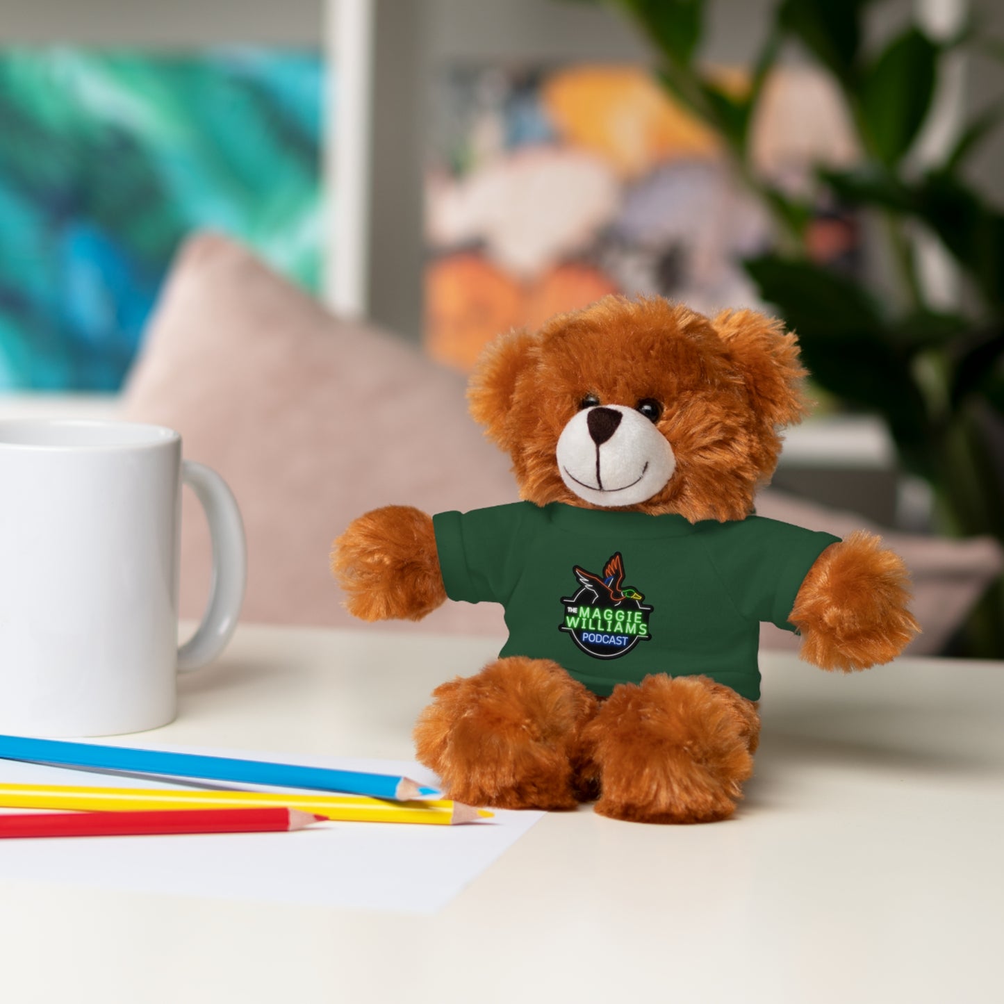 Kids Gift - Stuffed Animals in Podcast Tee
