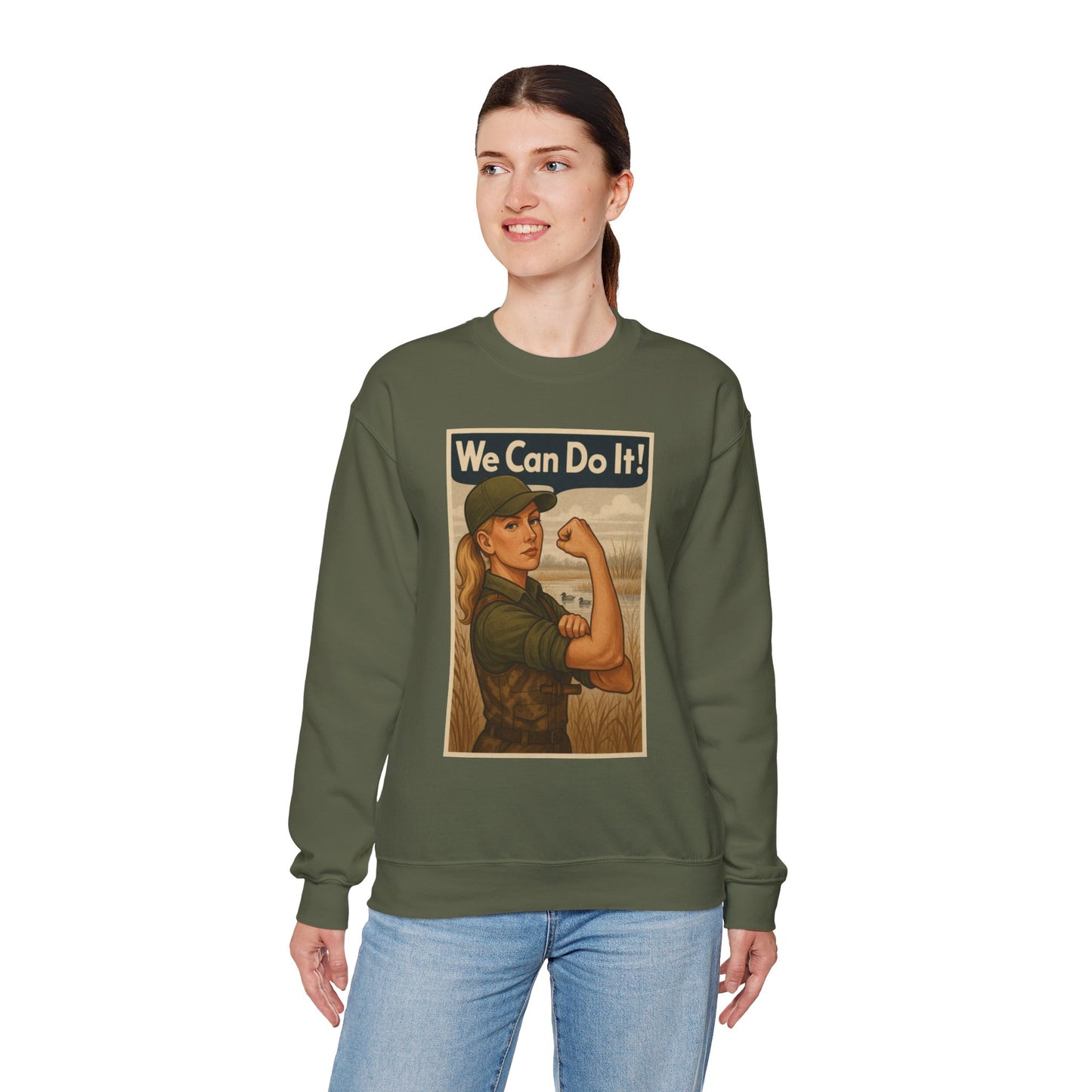 Maggie The Riveter Crewneck