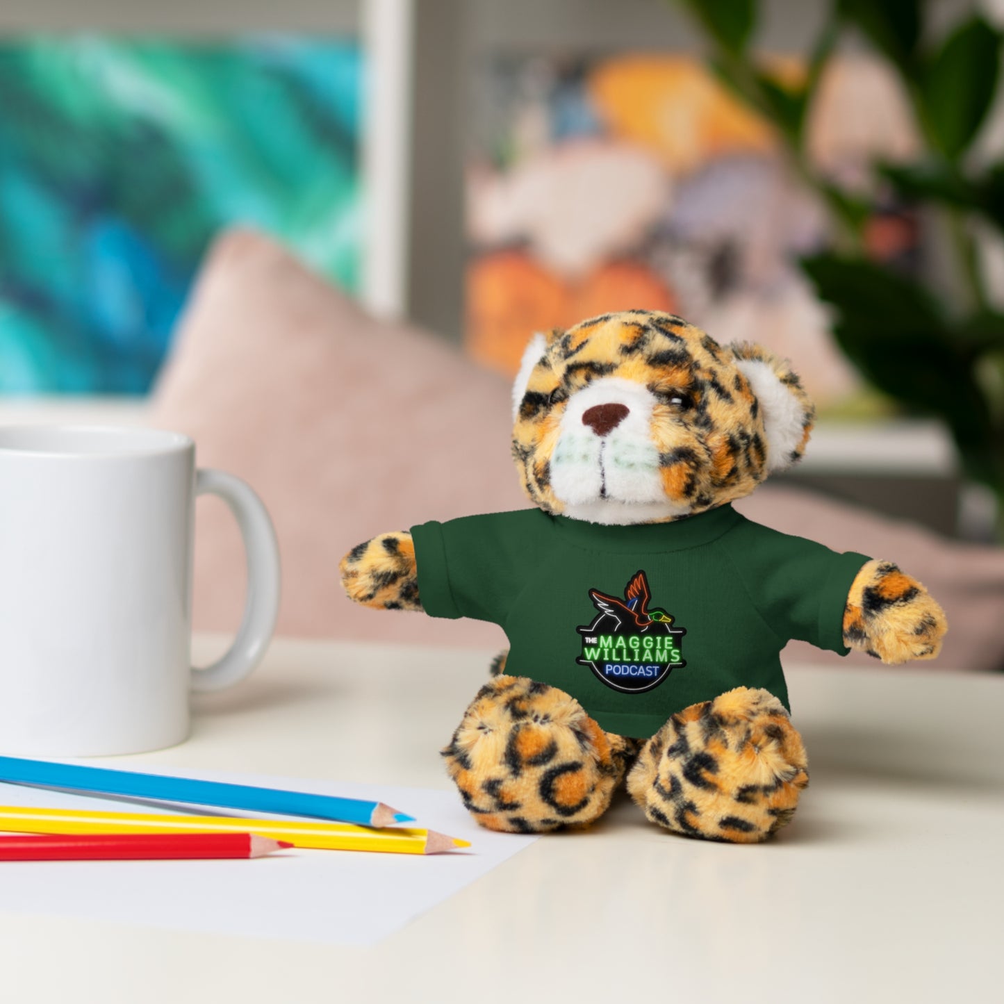 Kids Gift - Stuffed Animals in Podcast Tee