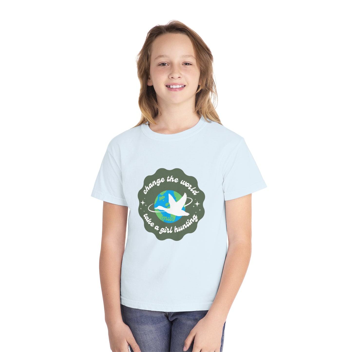 Youth Change The World Comfort Colors Tee