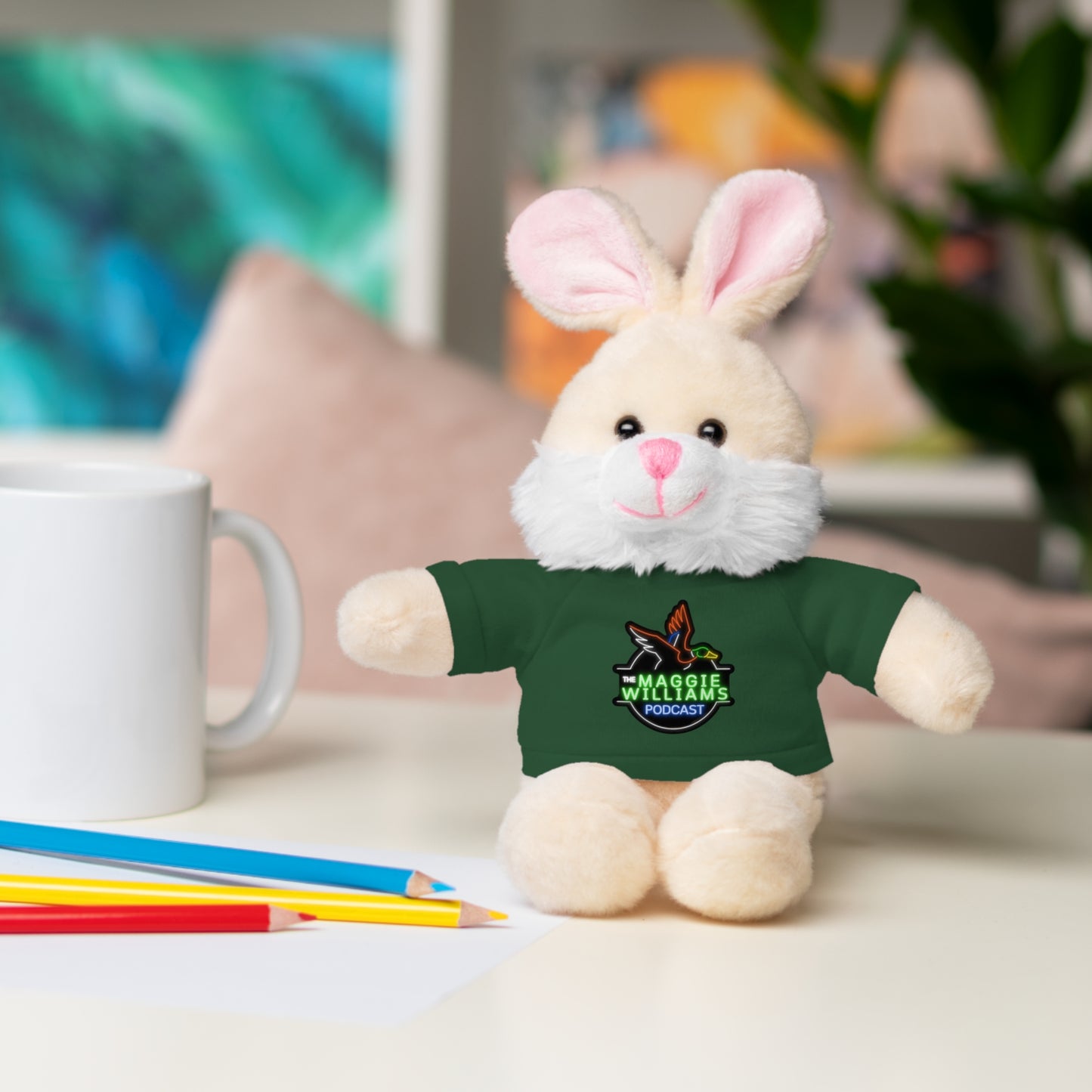 Kids Gift - Stuffed Animals in Podcast Tee